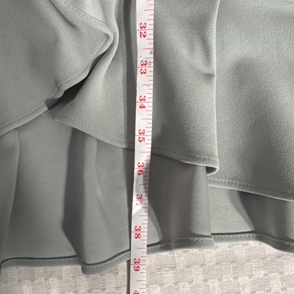 Calvin Klein Sage Green Wrap-Style Dress - Picture 9 of 9